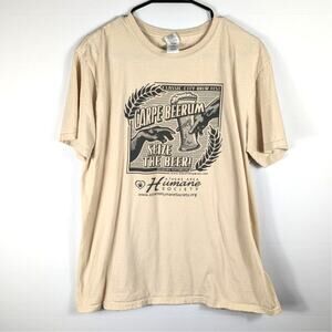 Athens GA Beer L Classic City Brew Fest Carpe Beerum Gildan Softstyle Tee Tan